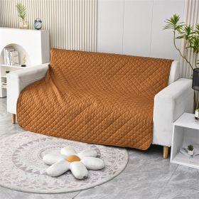 Pet Warm Waterproof Brushed Sofa Cushion (Option: Camel-210x260cm)