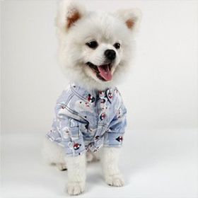 Puppy Printed Shirt Dog Clothes (Option: Blue-L)