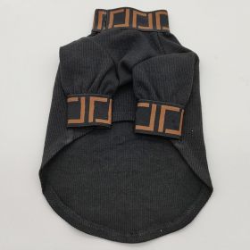 Home Fashion Personality Pet Dog Clothes (Option: Black-2XL)