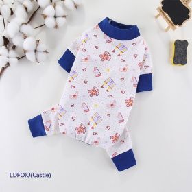 New Cotton Four-legged Pet Clothing (Option: Castle-M)