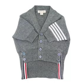 Pet Dog Clothes Cardigan Sweater (Option: Gray-XL)