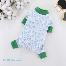 New Cotton Four-legged Pet Clothing (Option: Full Printed Little Mouse-XL)