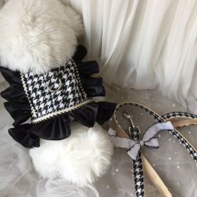 Dog Vest Hand Holding Rope Clothes Chest Strap (Option: Black-L)