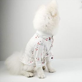 Puppy Printed Shirt Dog Clothes (Option: White-XL)