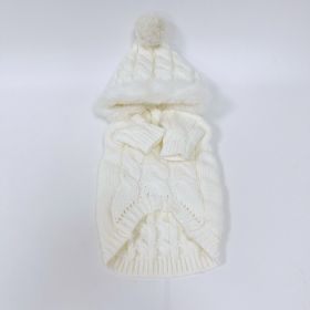 Autumn And Winter Knitting Warm Sweater (Option: White-XL)