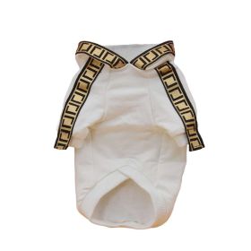 Cotton Pet Dog Webbing Clothes (Option: White-FB)
